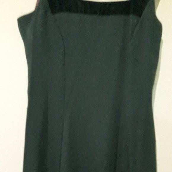 Vintage Green Prom Dress Formal Gown with Scarf - Picture 4 of 7